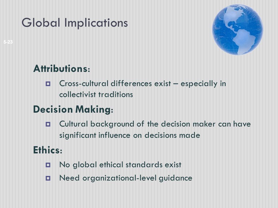 Political and ethical implications of globalization
